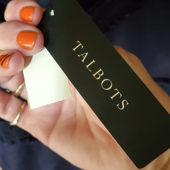 Talbots Linen Blend Dark Navy Sz. 6 Jacket - Picture 6 of 11